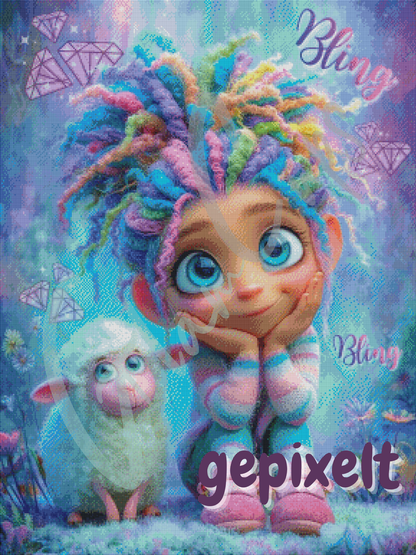 Vorbestellung: Diamond Painting "Community Bild (Snowi)" 70cmx95cm