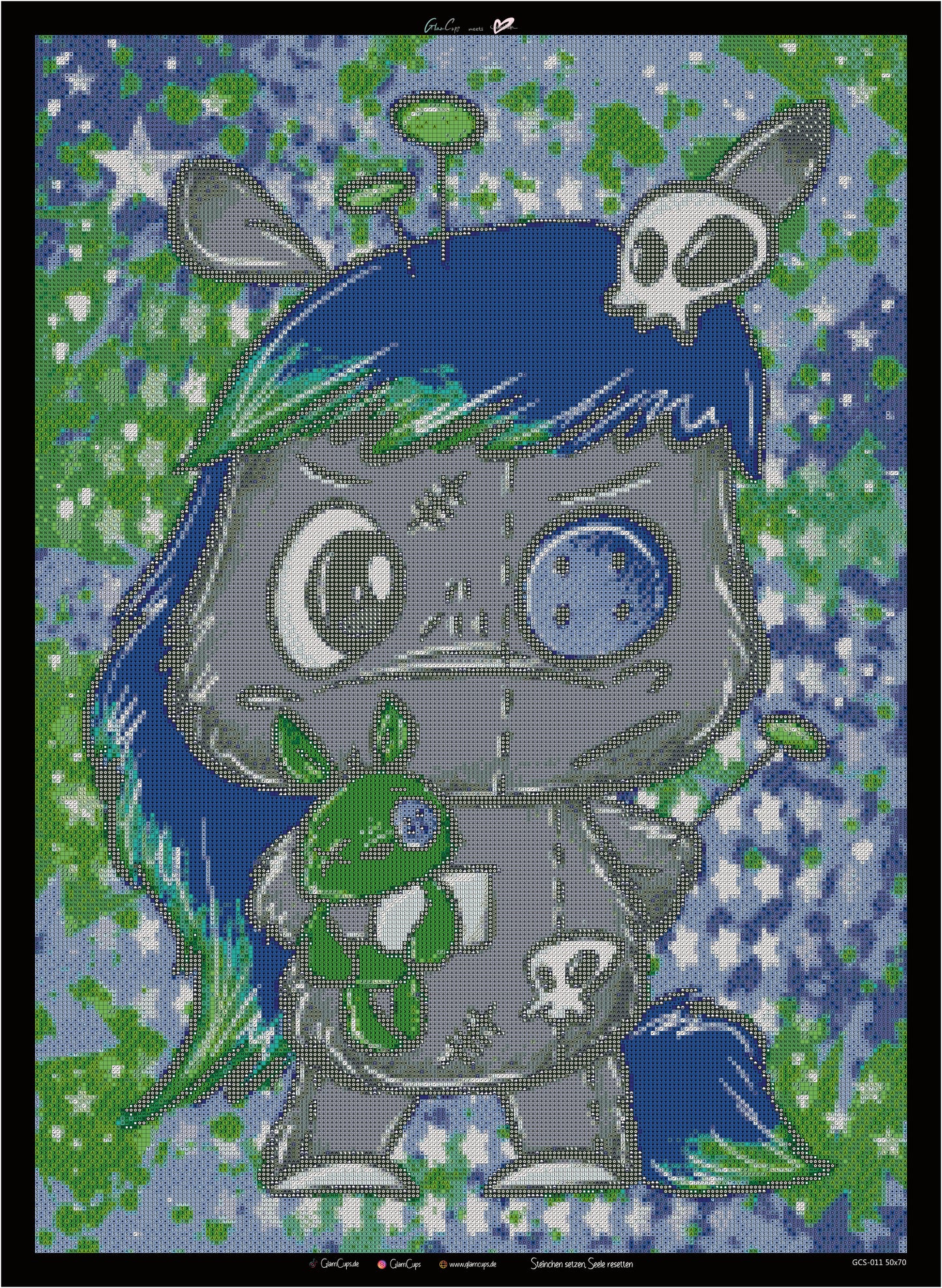 Diamond Painting "Voodoo blau" 50x70cm