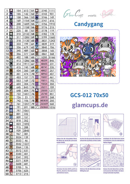 Vorbestellung: Diamond Painting "CandyGang" 70x50cm