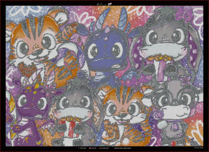Vorbestellung: Diamond Painting "CandyGang" 70x50cm