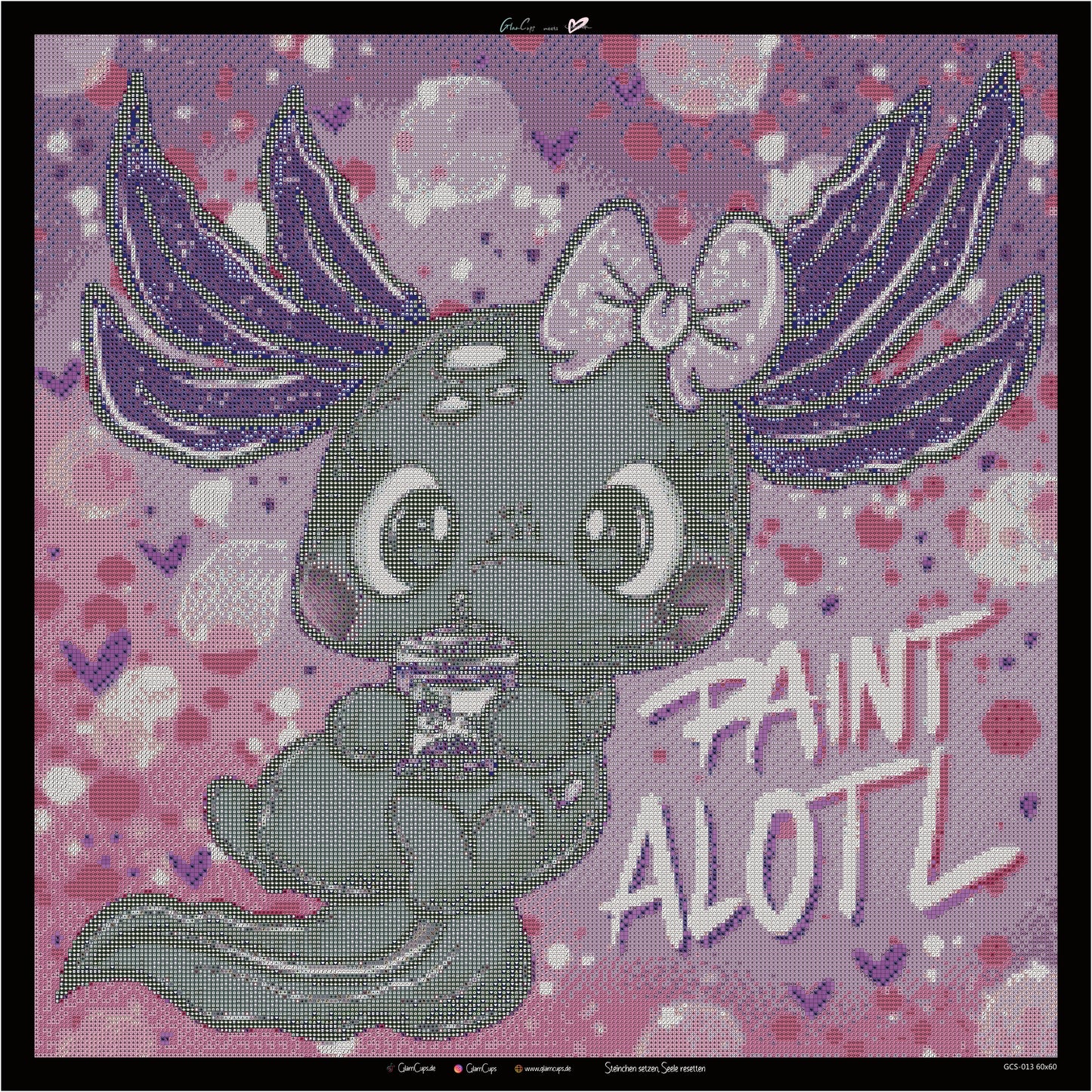 Diamond Painting "Paint Alotl" 60x60cm