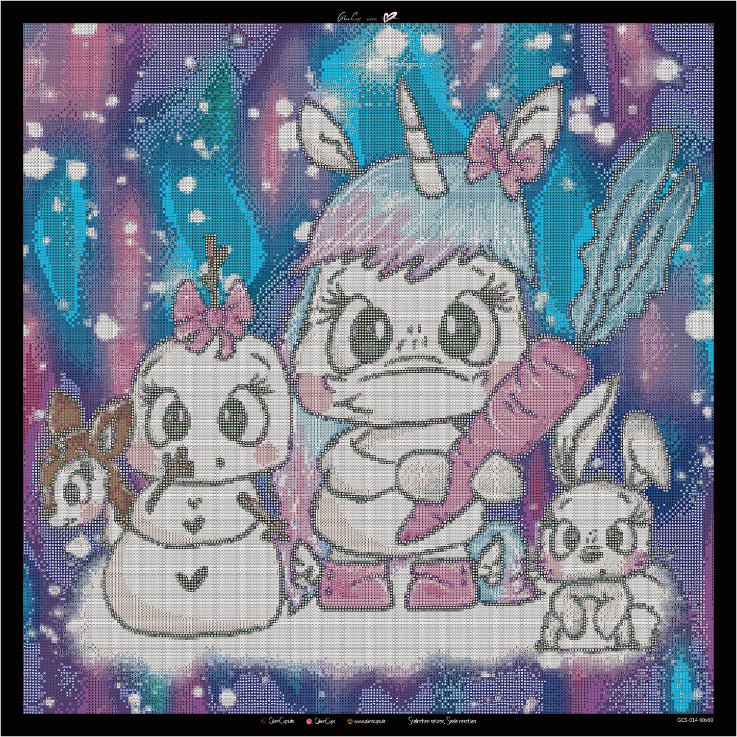 Vorbestellung: Diamond Painting "Snowbuddies" 70x70cm