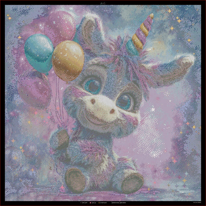Diamond Painting "DonkeyUncicorn" 80x80cm