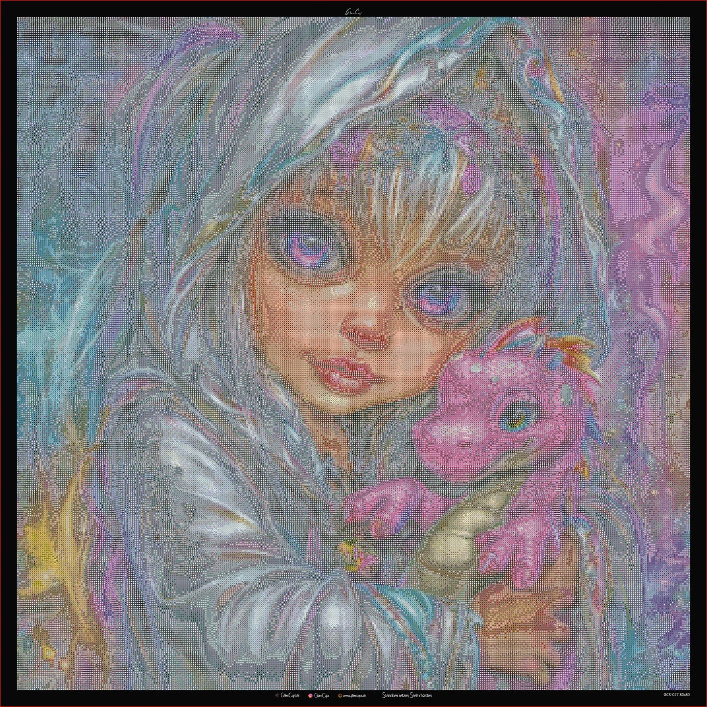 Diamond Painting "Dragon Love " 80x80cm