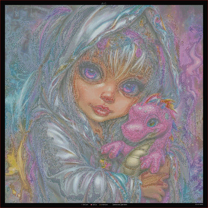 Diamond Painting "Dragon Love " 80x80cm