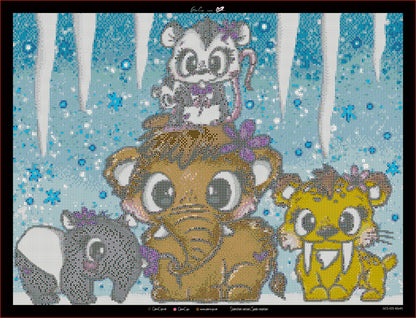 Vorbestellung: Diamond Painting "Eiszeit" 45x60cm