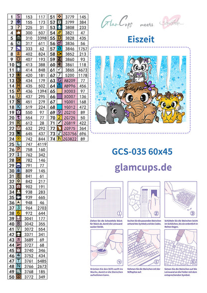 Vorbestellung: Diamond Painting "Eiszeit" 45x60cm