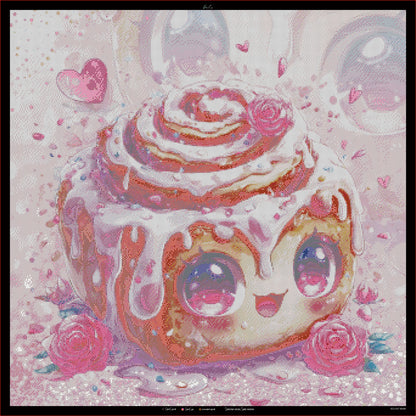 Diamond Painting "Cinnamon-Roll  - by Trible-C-Design" 80x80cm