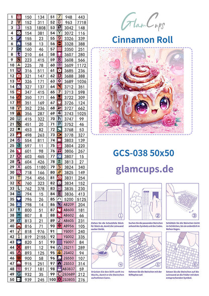 Vorbestellung: Diamond Painting "Cinnamon-Roll  - by Trible-C-Design" 50x50cm