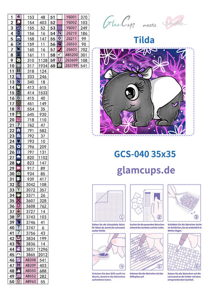 Vorbestellung: Diamond Painting "Tilda" 35x35cm