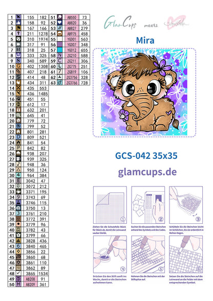 Vorbestellung: Diamond Painting "Mira" 35x35cm