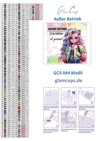 Vorbestellung: Diamond Painting "Außer Betrieb - by Trible-C-Design" 80x80cm