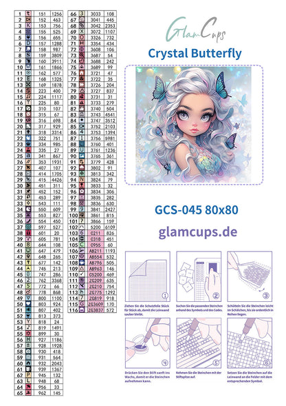 Vorbestellung: Diamond Painting "Crystal Butterfly - by Trible-C-Design" 80x80cm