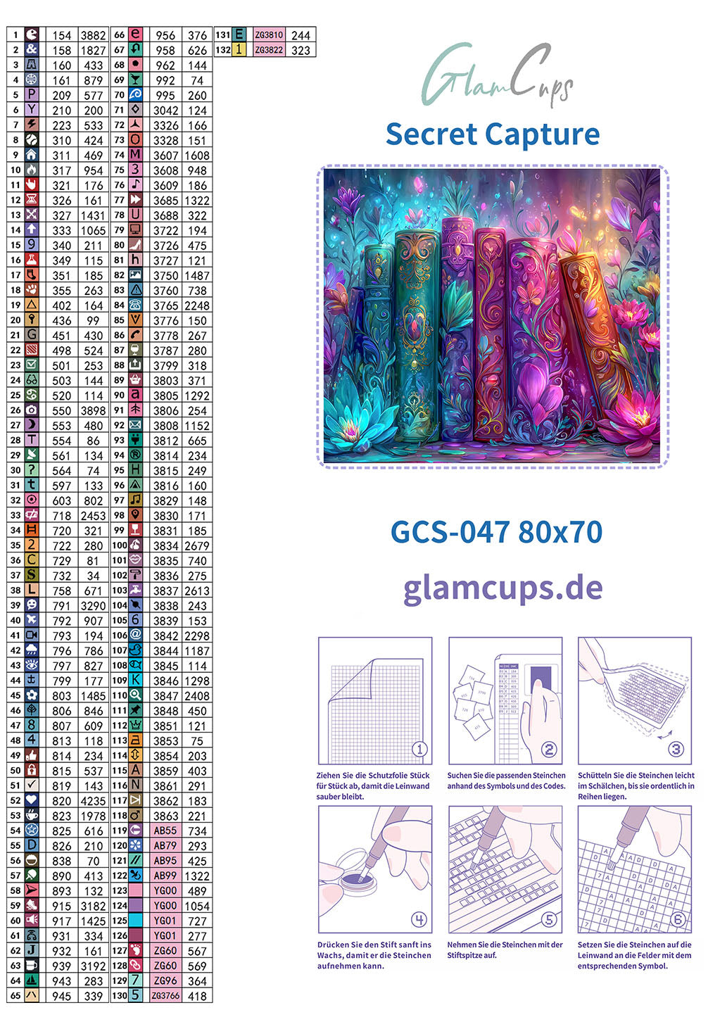 Vorbestellung: Diamond Painting "Secret Chapters" 80x70cm