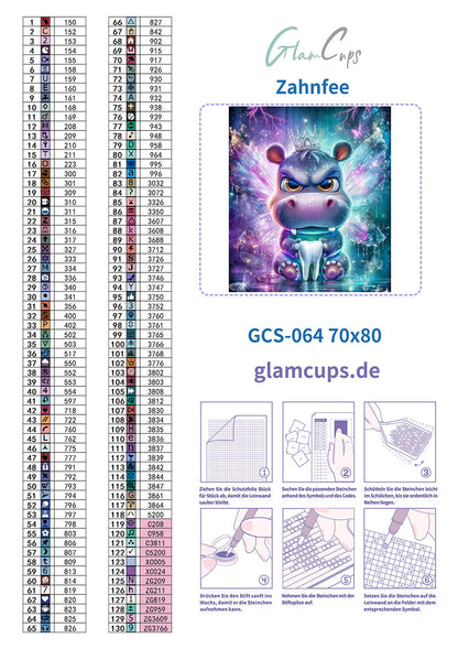 Diamond Painting "Zahnfee by Steinchensuchti" 70cmx80cm