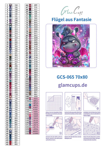 Vorbestellen: Diamond Painting "Flügel aus Fantasie by Steinchensuchti" 70cmx80cm