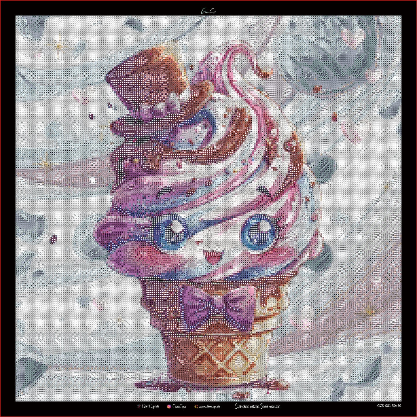 Diamond Painting "Eiscream" (50x50cm) by Trible C Design