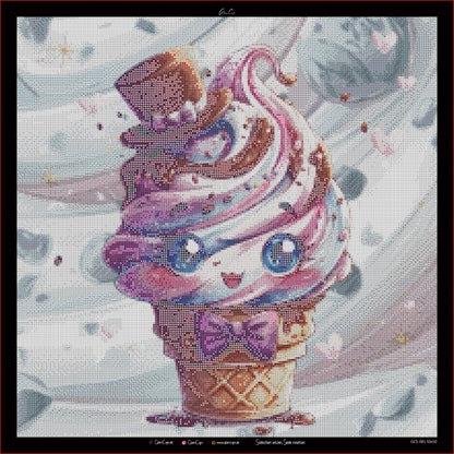 Diamond Painting "Eiscream" (50x50cm) by Trible C Design