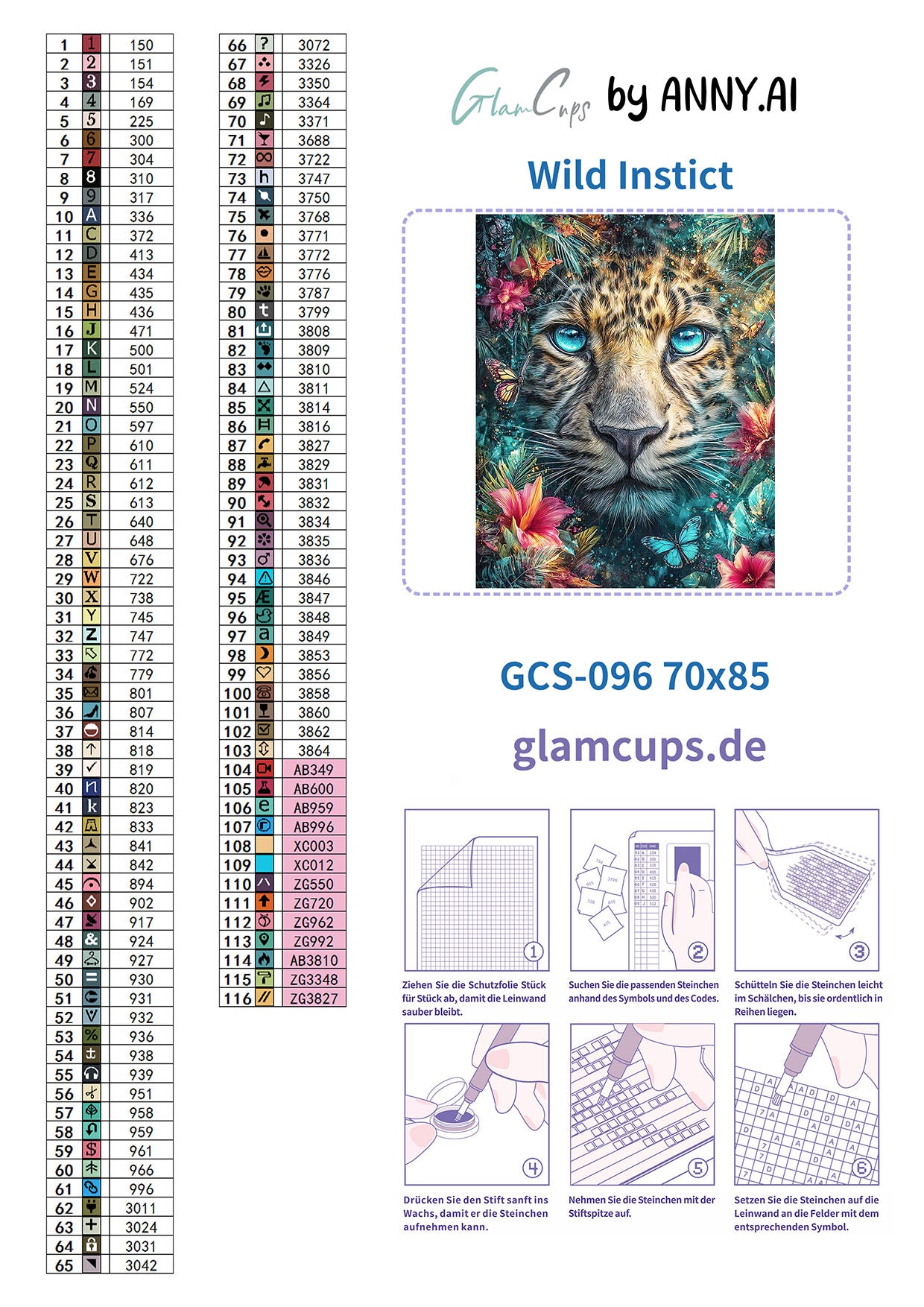 Vorbestellen: Diamond Painting "Wild Instict" (70x85) by Anny.ai