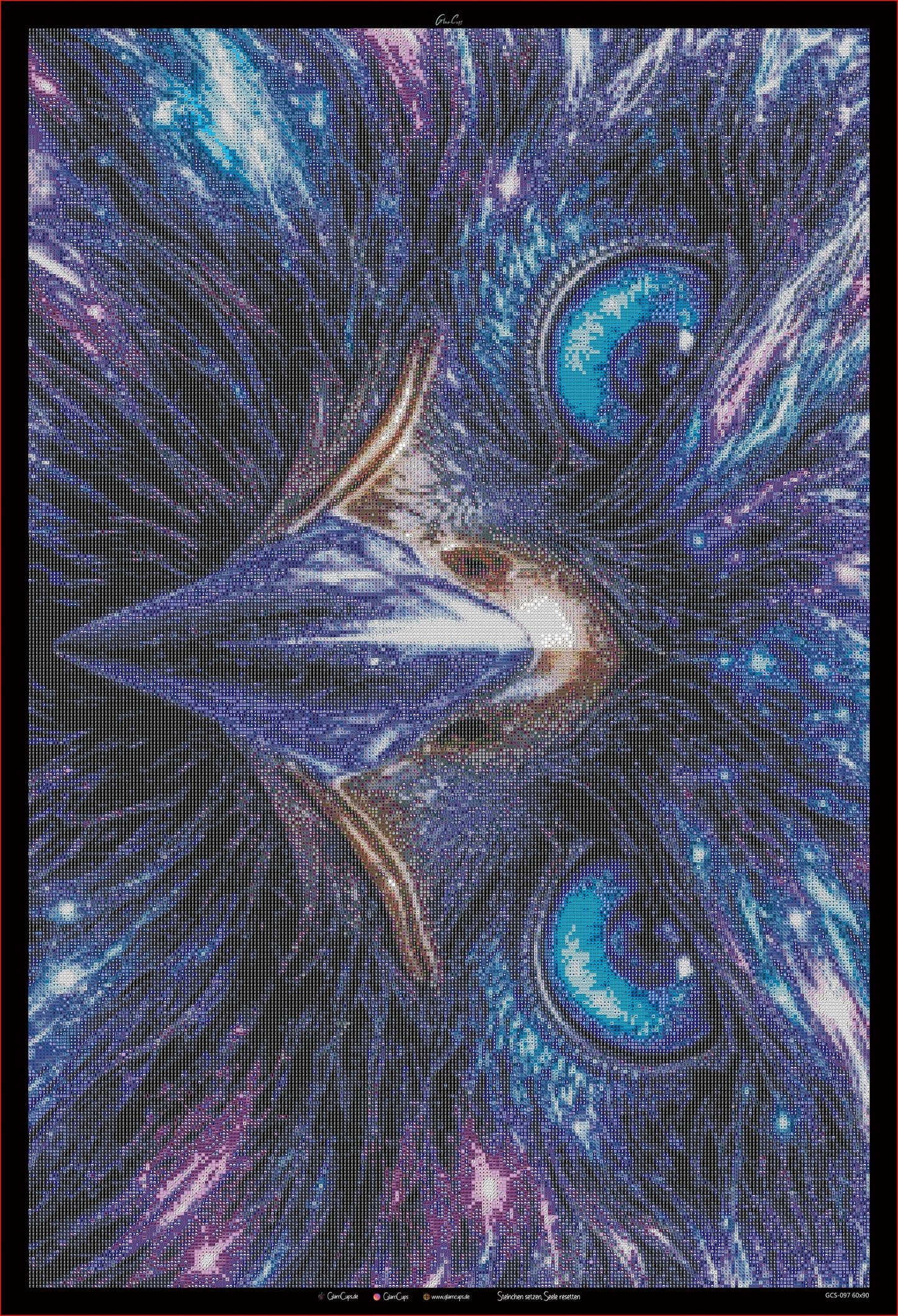 Diamond Painting "Adlerblick " (60x90) by Snowi (Symbole gedreht)