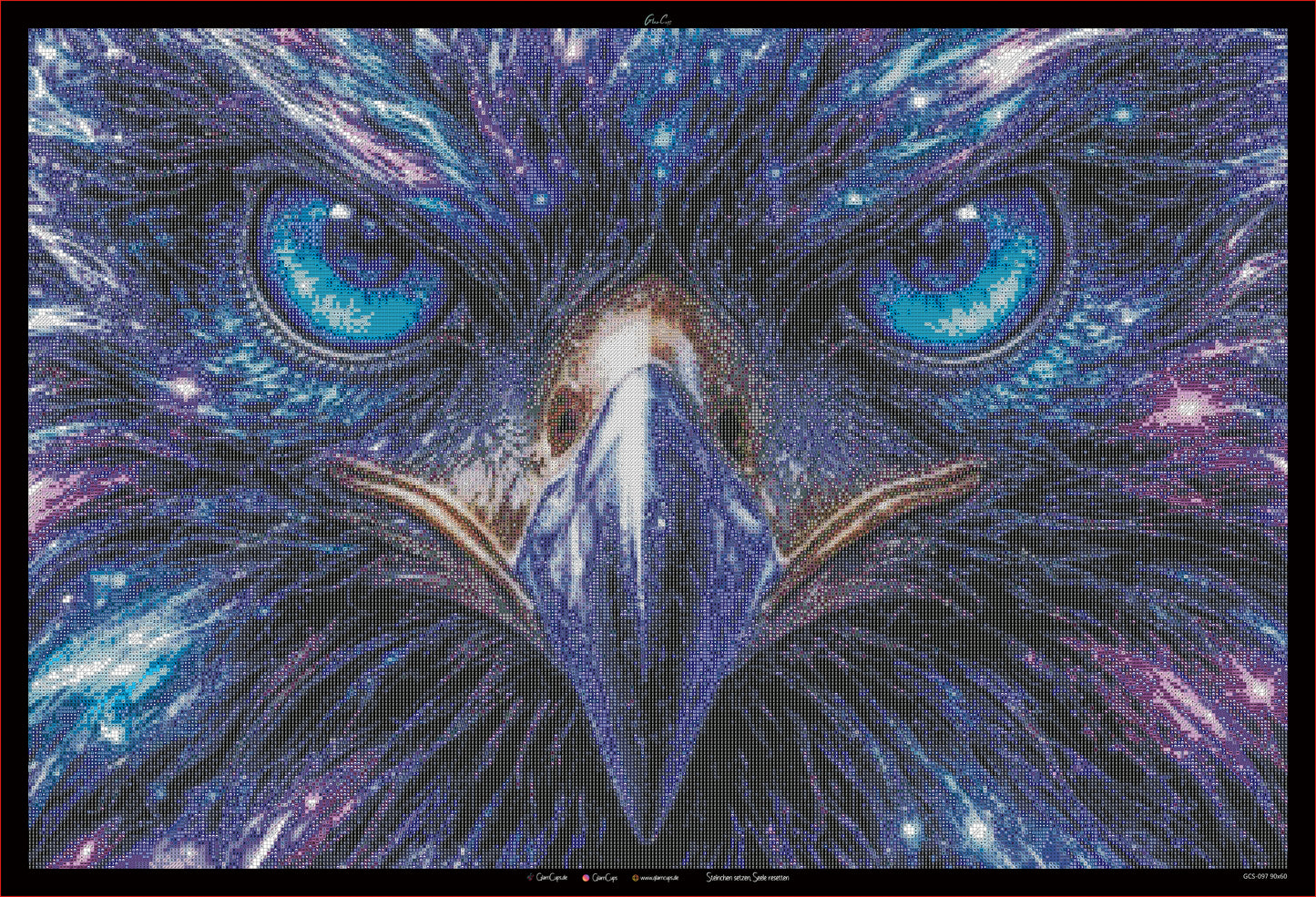 Diamond Painting "Adlerblick " (60x90) by Snowi (Symbole gedreht)