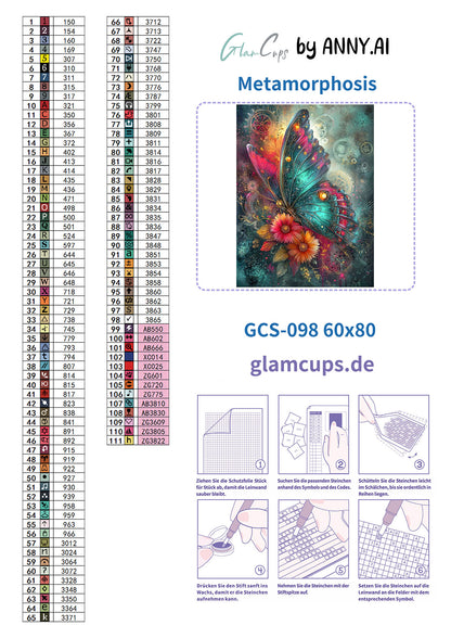 Vorbestellen: Diamond Painting "Metamorphosis" (60x80) by Anny.ai