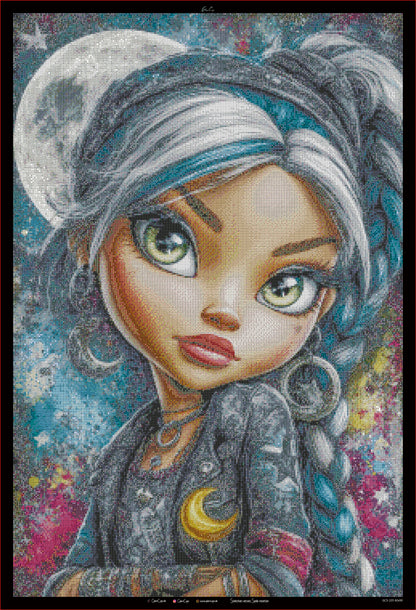Diamond Painting "To the Moon by LEXXA" 60x90cm