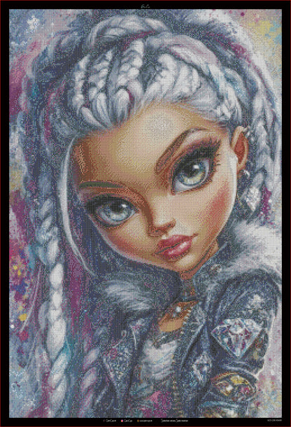 Diamond Painting "Silver Diamond by LEXXA" 60x90cm