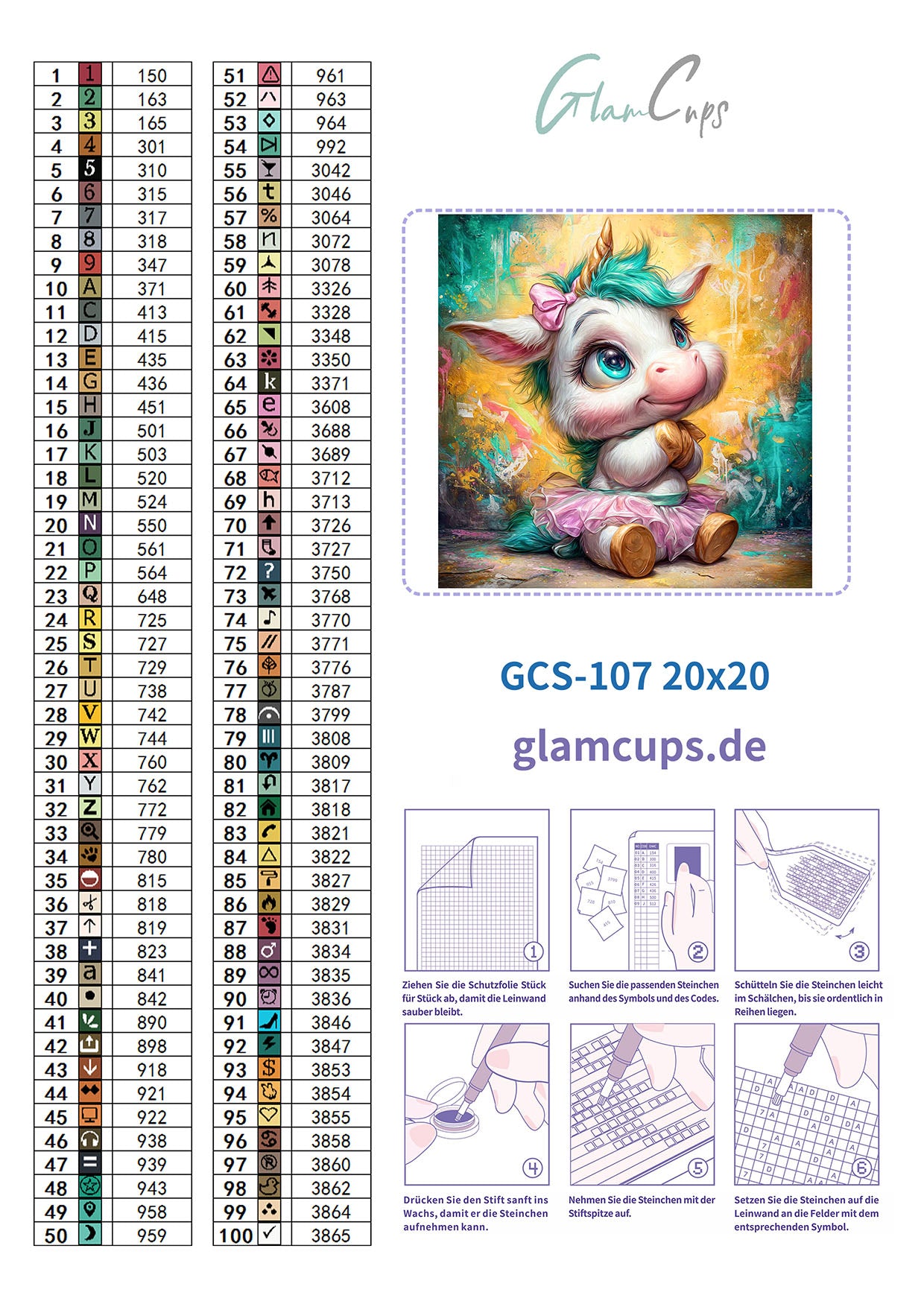 Vorbestellen: Diamond Painting "Gut genug Hörnchen" by Glammy 20x20cm