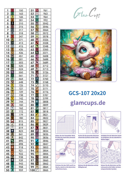 Vorbestellen: Diamond Painting "Gut genug Hörnchen" by Glammy 20x20cm