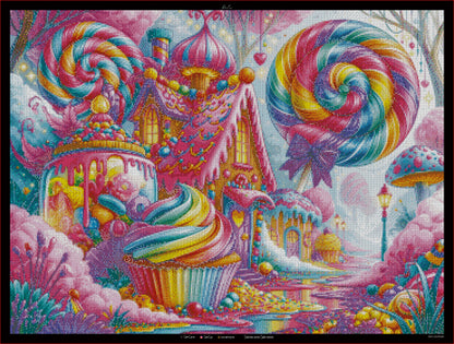 Diamond Painting "Candyland" by Lexxa 87x65cm