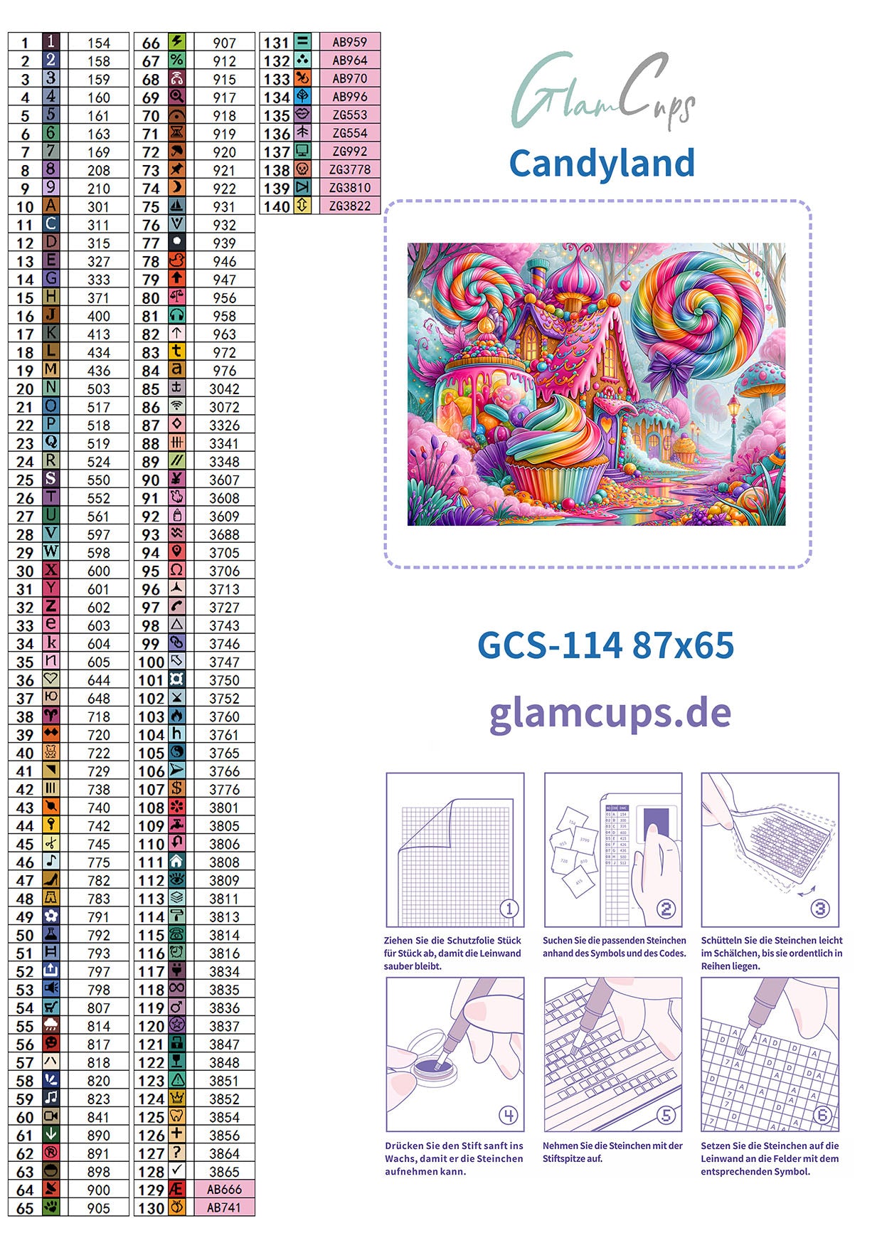 Diamond Painting "Candyland" by Lexxa 87x65cm