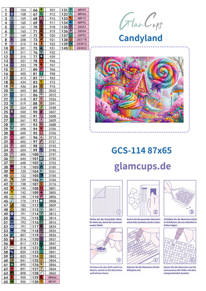 Diamond Painting "Candyland" by Lexxa 87x65cm
