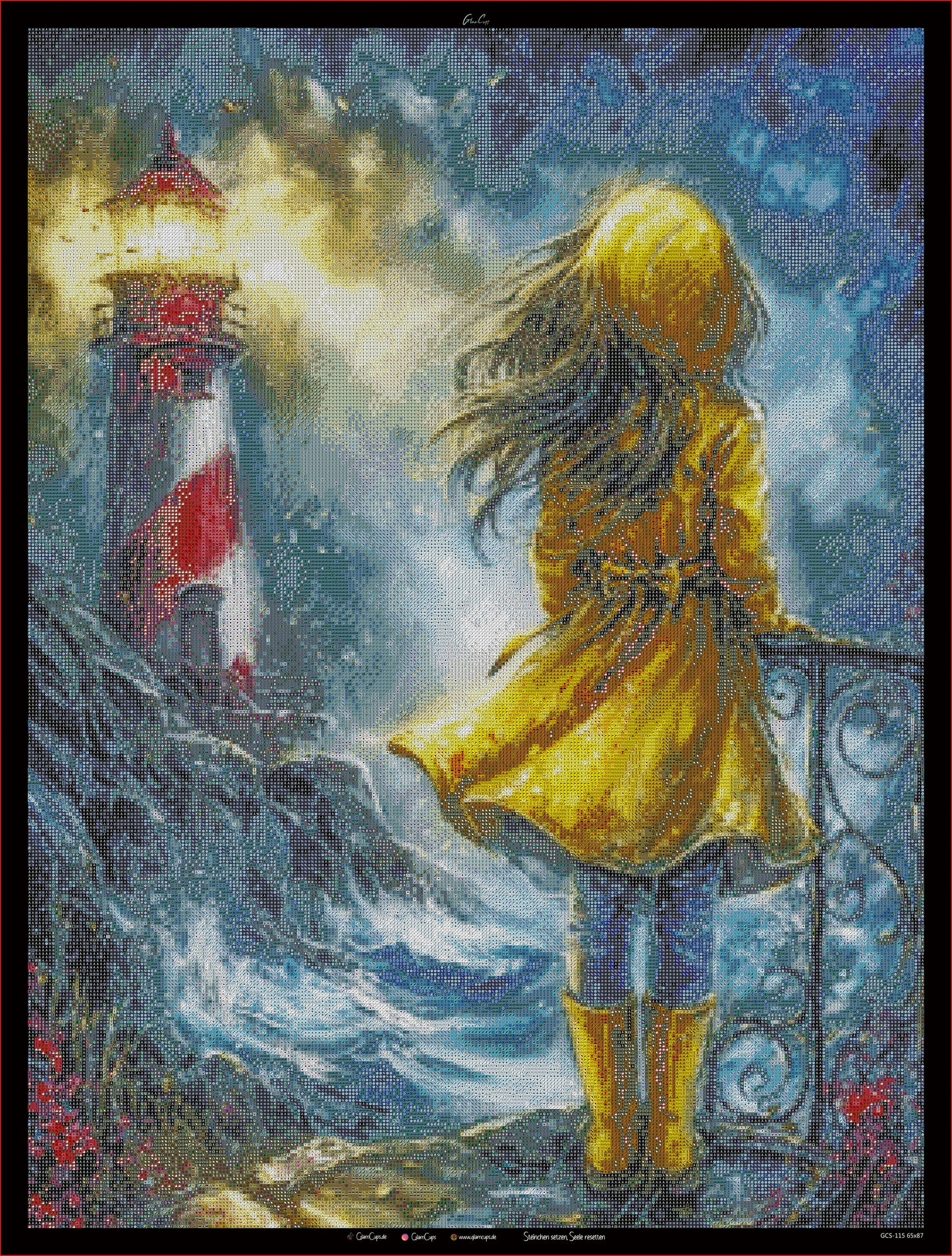 Diamond Painting "Ruf der Wellen" (65x87) by Anny.ai