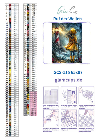 Diamond Painting "Ruf der Wellen" (65x87) by Anny.ai