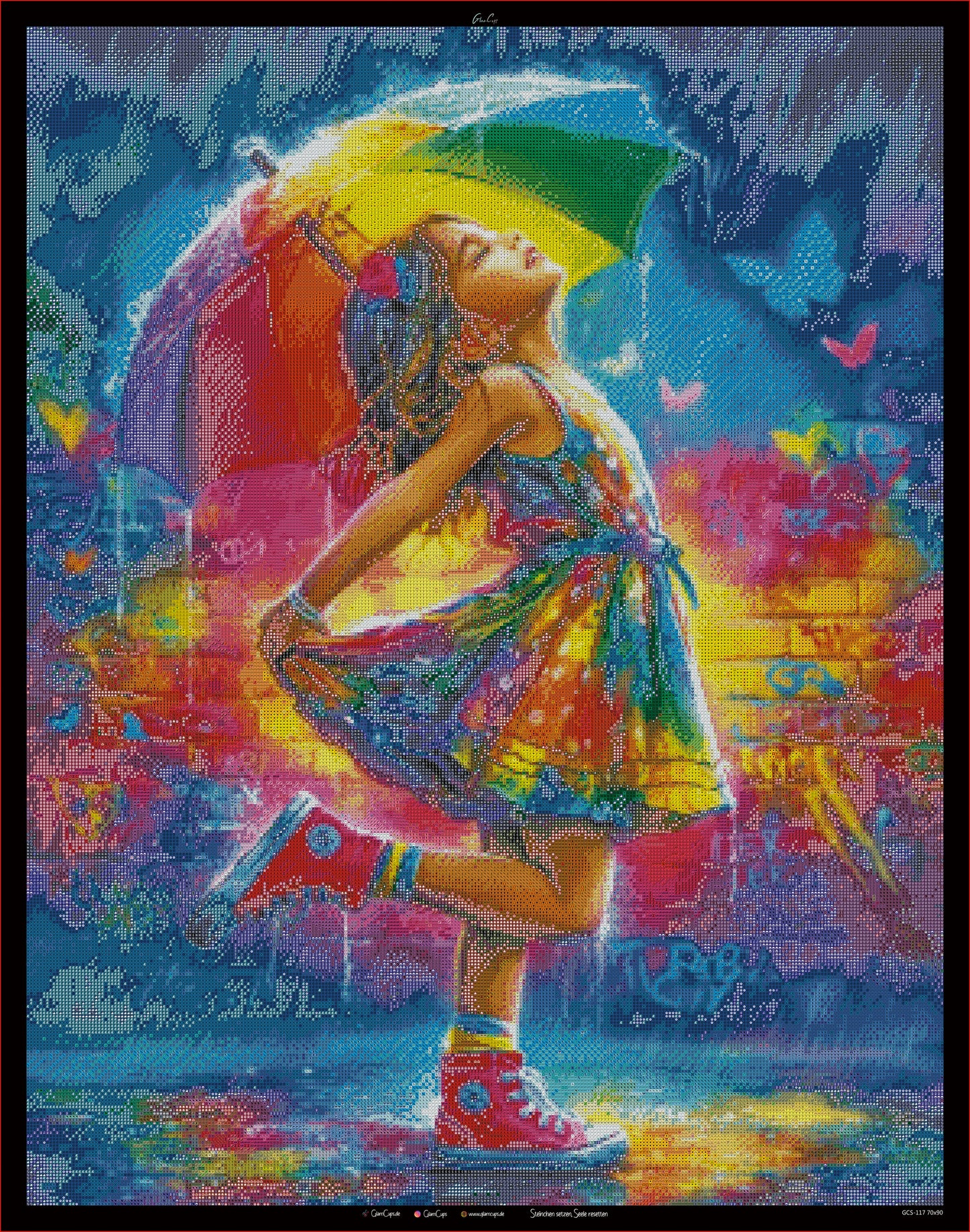 Diamond Painting "Farbenregen" (70x90) by Anny.ai