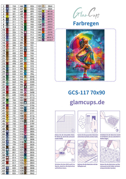 Diamond Painting "Farbenregen" (70x90) by Anny.ai