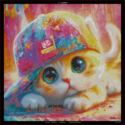 Diamond Painting "Streetpaws" 60x60cm by Anny