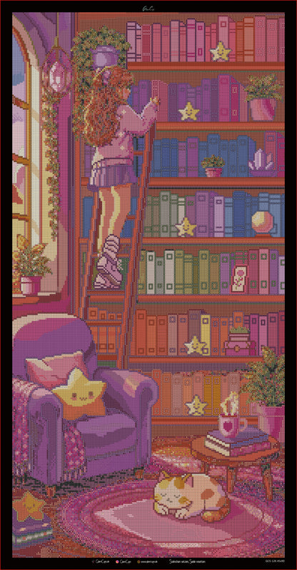 Vorbestellen: Diamond Painting Art Edition "Sternenbücherei"  45x89cm