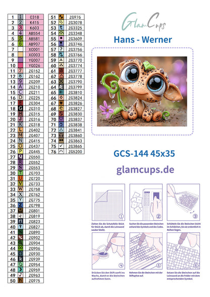 Vorbestellen: Sprosse -Hans-Werner- 45x35cm