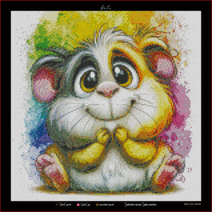 Vorbestellen: Diamond Painting "Hamster" by Lexxa 35x35cm