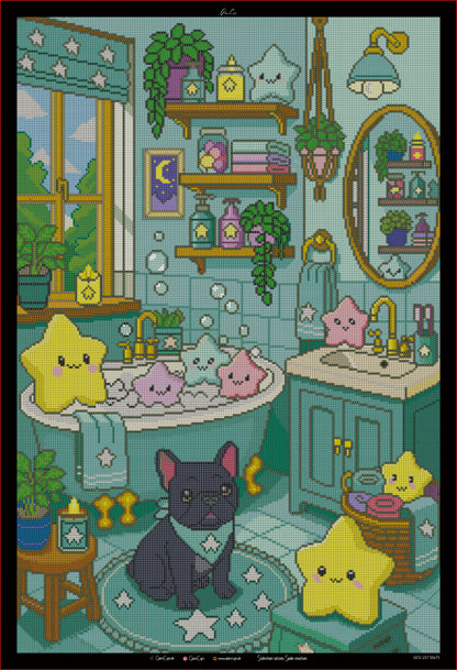 Diamond Painting Art Edition "Bad der Sterne"  50x75cm