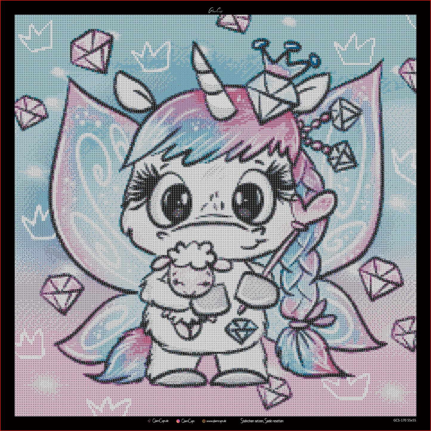 Diamond Painting " Snowi Diamond" 55x55cm