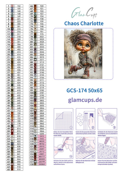 Diamond Painting "Chaos Charlotte " (50x65) by Glammy
