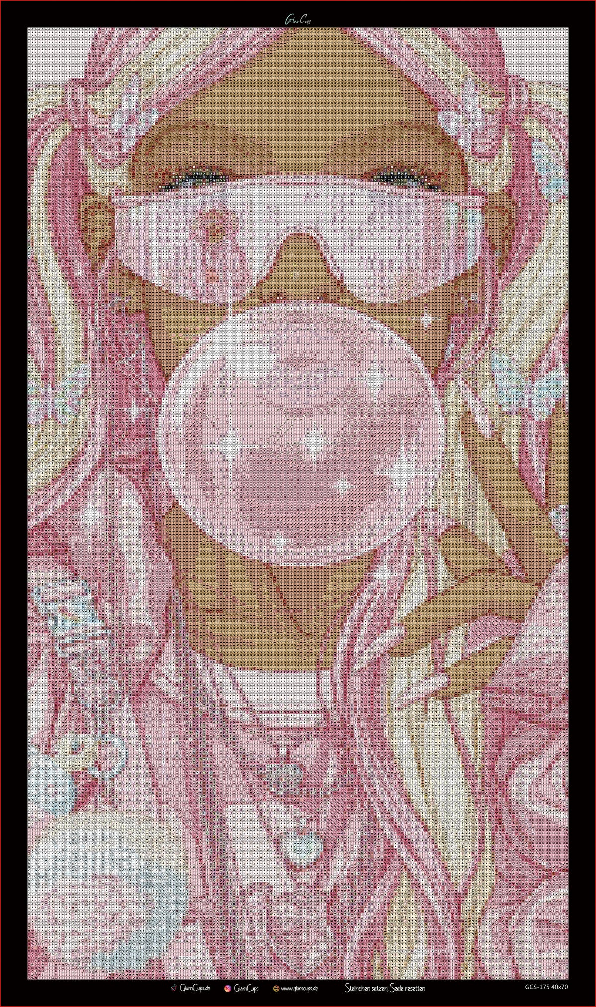 Diamond Painting "Bubble Trouble" (39,5x70) by Glammy