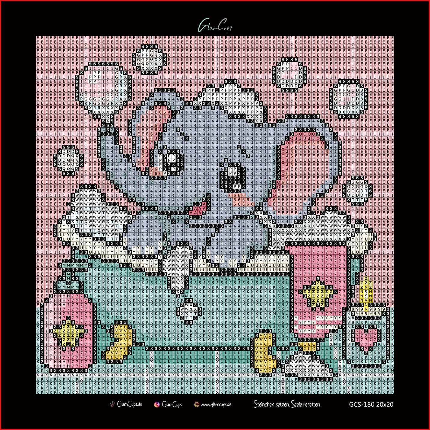 Vorbestellen: Diamond Painting "Elefant" by Glammy 20x20cm