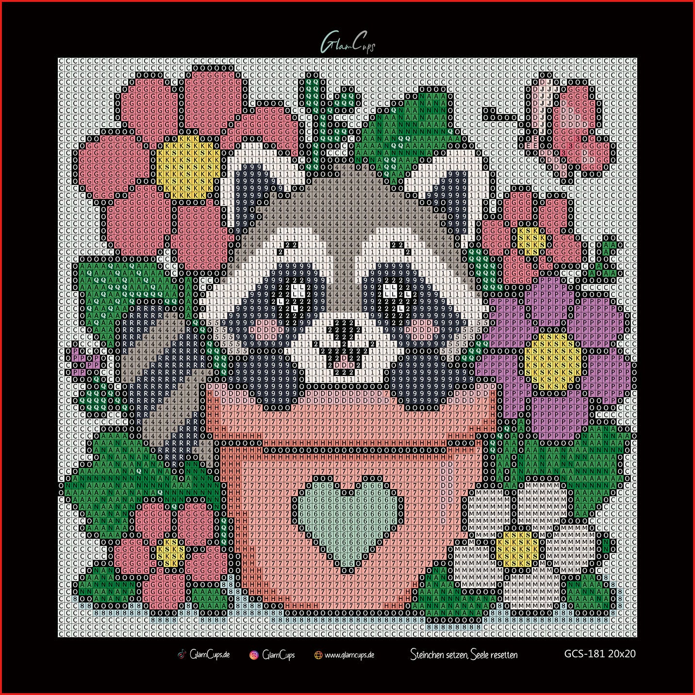 Vorbestellen: Diamond Painting "Waschbär" by Glammy 20x20cm