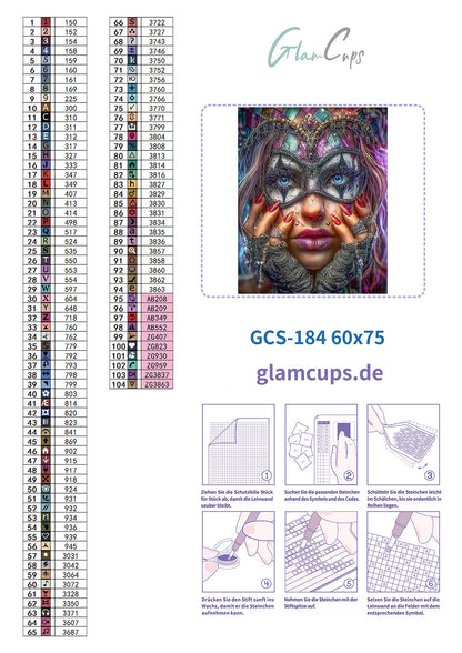 Vorbestellen: Diamond Painting "Masquerade " (60x75) by Anny.ai