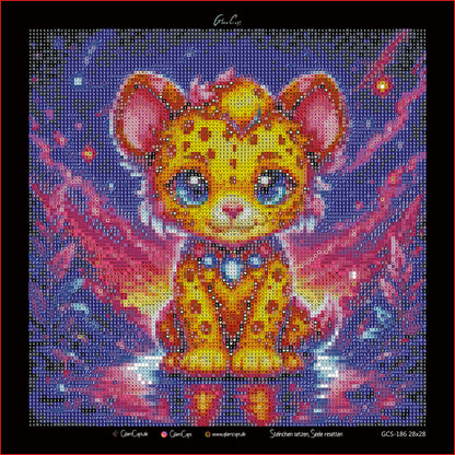 Diamond Painting "Neon Leo" (28x28) by Tribls C Design
