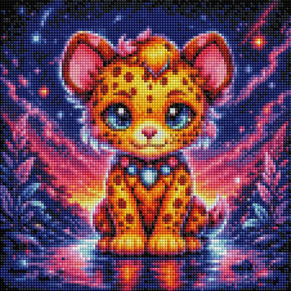 Diamond Painting "Neon Leo" (28x28) by Tribls C Design